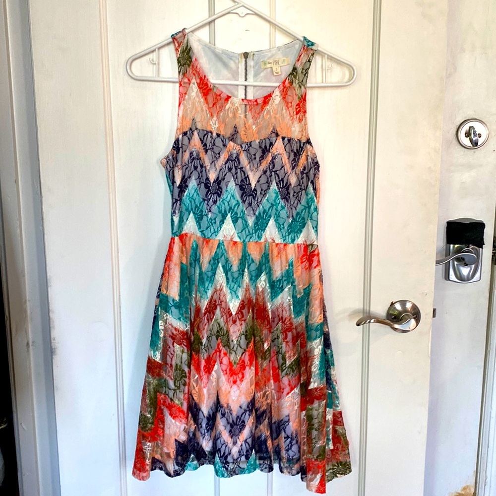 Love fire lace dress